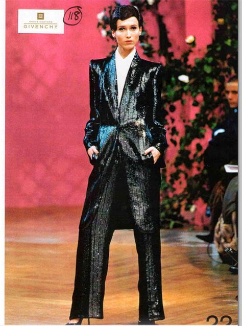 sparkly givenchy couture suit